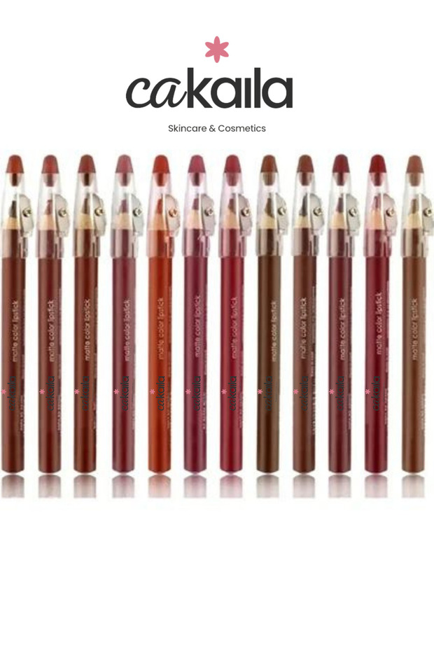 Set of 12 Matte Thick Lip Waterproof Lipiliner