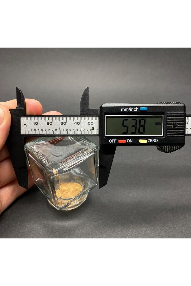 3 ADET 40 CC CAM KARE KAVANOZ MANTAR TIPALI - 40 ML KÖŞELİ KAVANOZ - 5