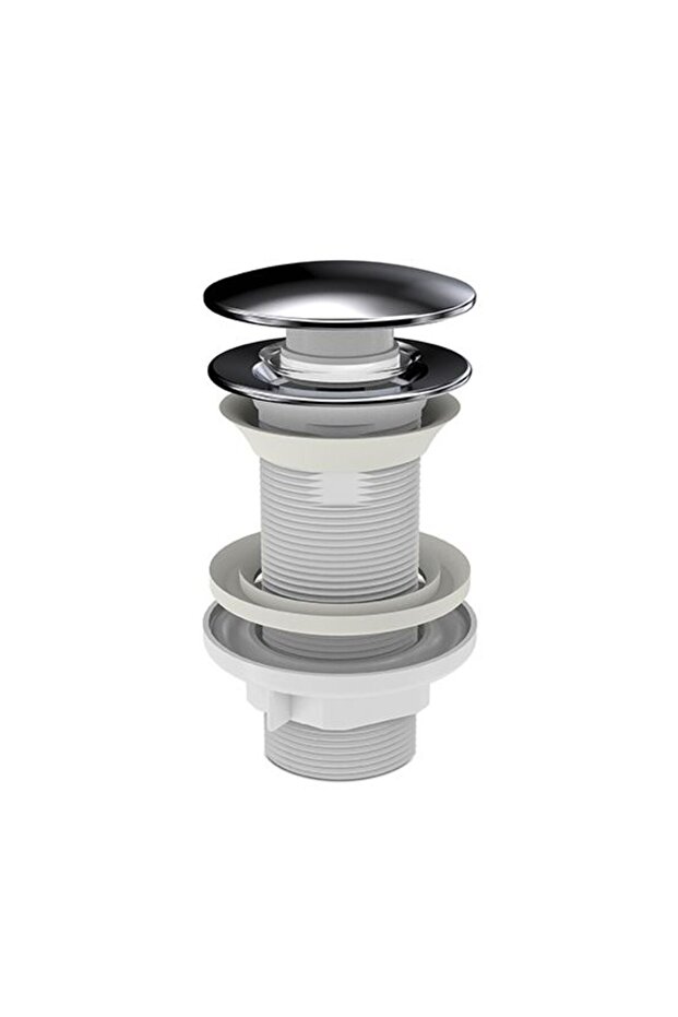 İzyapı Klick Klack Taşmasız Bas Aç Metal Lavabo Sifonu - 1