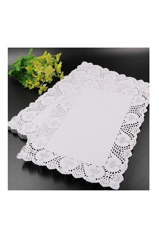 26 X 37 Cm Kağıt Dantel Tepsi-tabak Altlığı Dole 20 Adet - 3