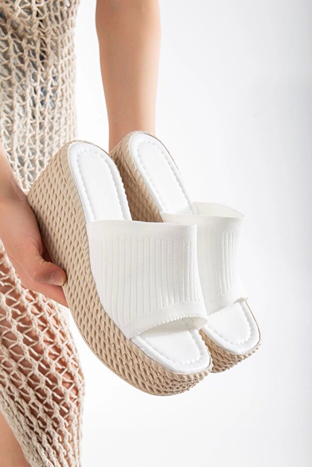 Women's Platform Knit Slipper