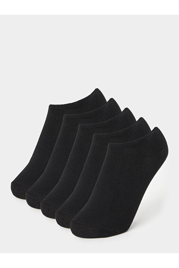 Pack of 5 - Solid Ribbed Socks