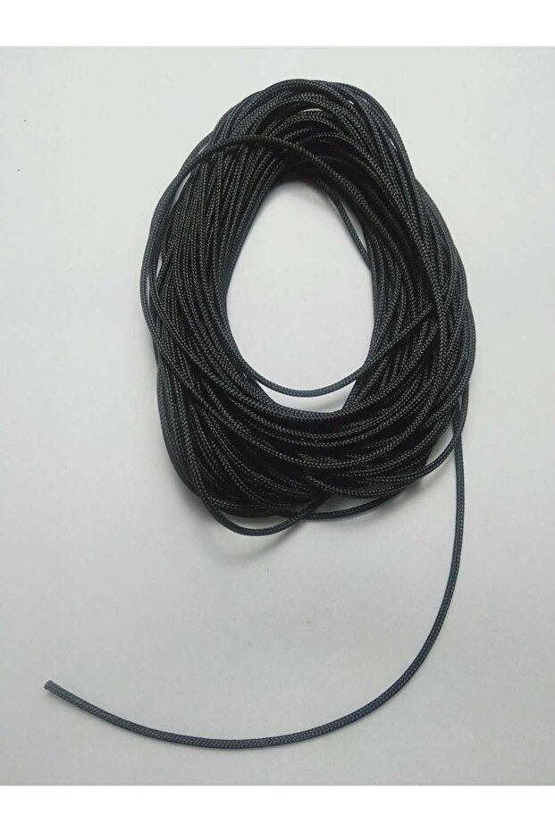 1.5 mm 10 Meters Medium Thickness Cevşen Cord Necklace Cord Amulet Cord Black Color