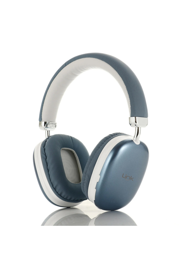 Linktech Hp5 Anc Kulak Üstü Kablosuz Bluetooth Kulaklık MAVİ - 1