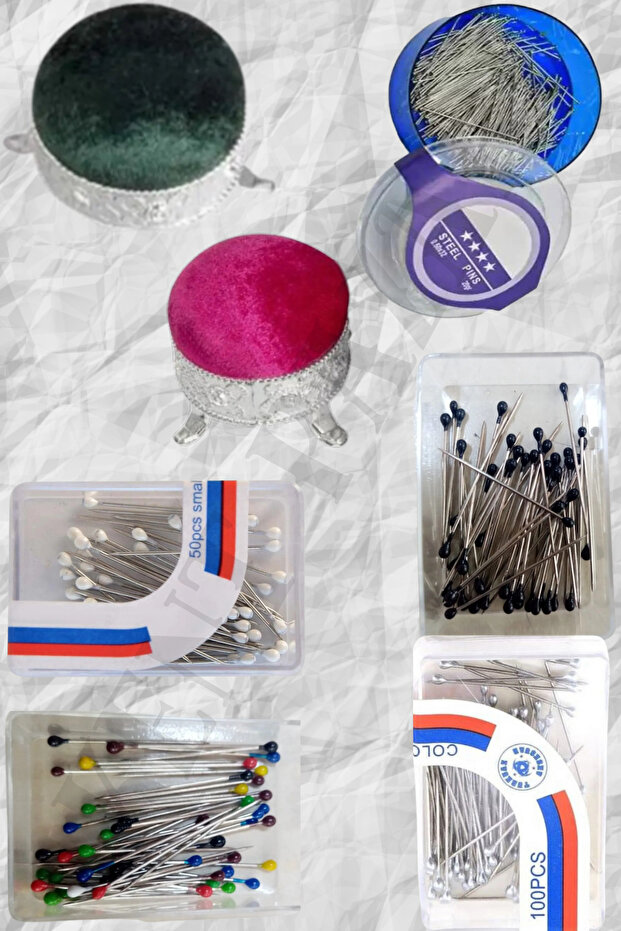 Glass Head Ball Needle, Needle Holder Set – 7 Pieces, Colorful, Stylish and Practical Design