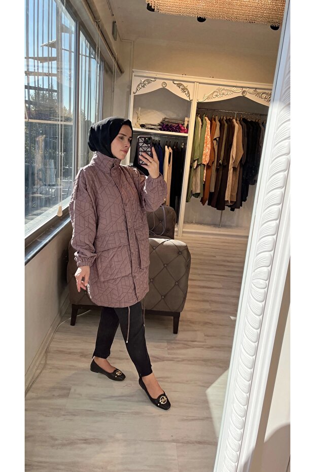 İNVEE 6913 Vizon Kapitone Ceket - 3