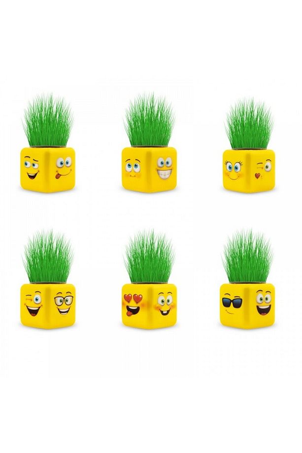 Sarı Emoji Çim Adam - 7