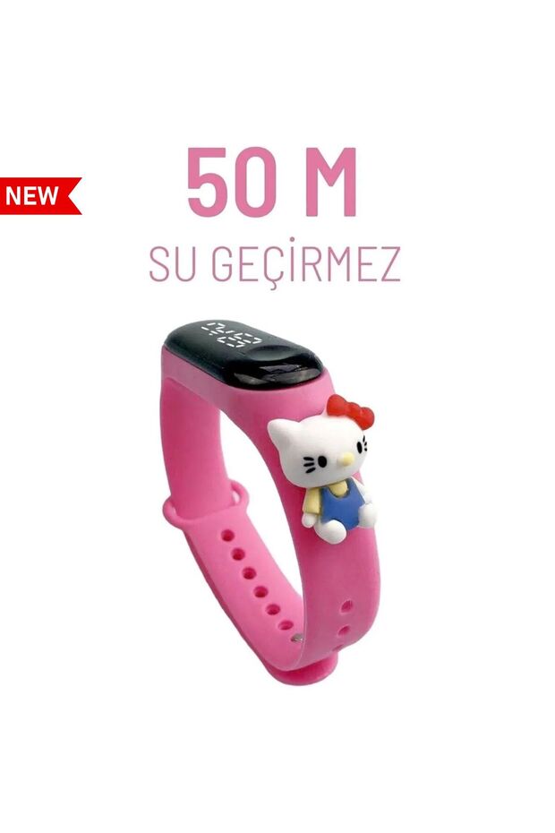 Figürlü Dijital Led Çocuk Saati Dokunmatik Ekranlı Su Geçirmez - 2