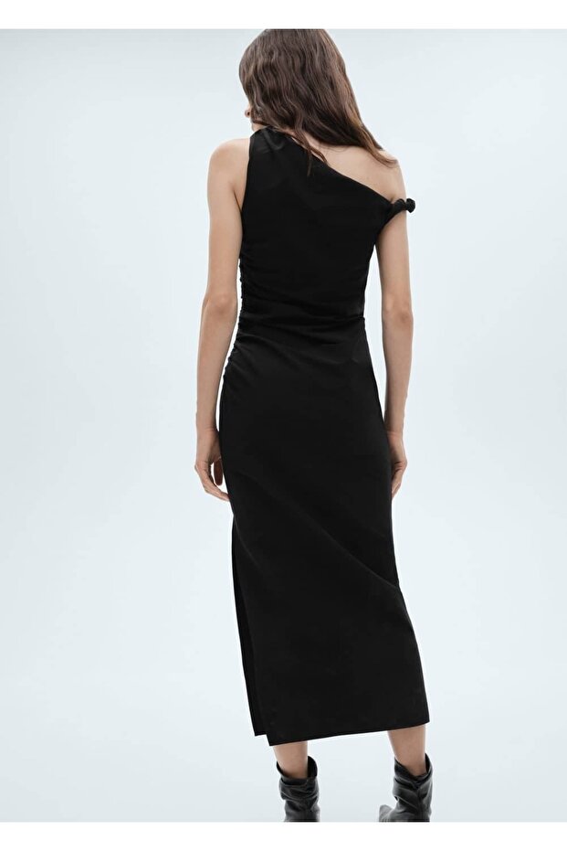 Siyah Elbise 77097689 - 4