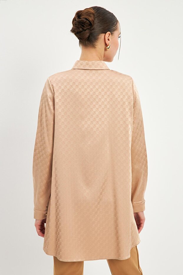 قميص منقوش بأزرار - T-1515 - 5