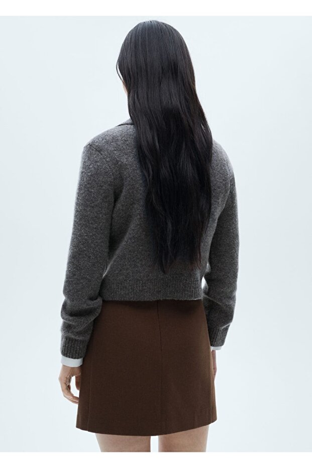 Kruvaze Triko Ceket - 4