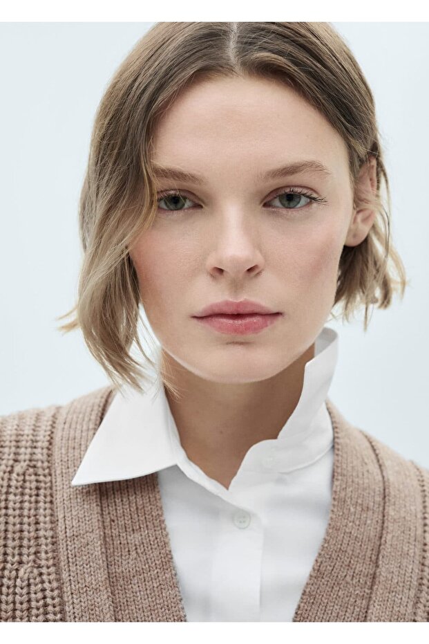 Düğmeli Oversize Hırka - 5