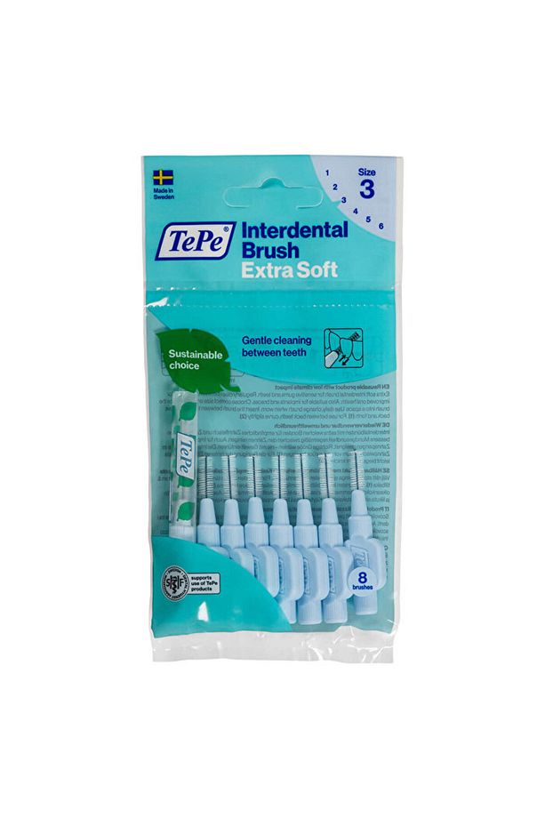 Interdental Brush Extra X Soft Arayüz Fırçası Mavi 0.6 Mm 8 Li - 1