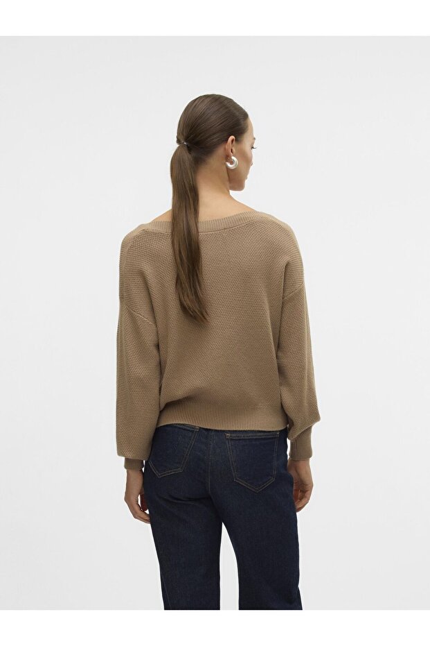 Strickpullover U-Boot-Ausschnitt - 3