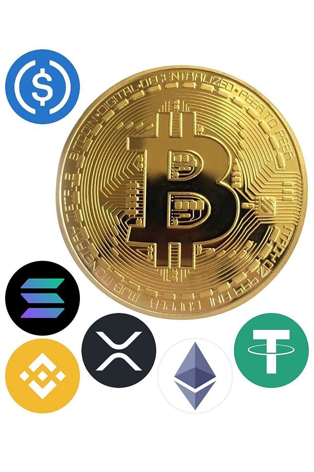 Bitcoin Kripto 7 Adet A4 Yenilebilir Süsü Pasta Kurabiye Şeker Hamuru Kağıt Baskısı - 2