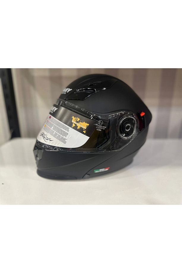 KASK SWAY 926 MAT SİYAH ÇENE AÇILIR - 1