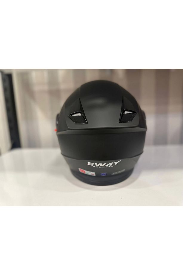 KASK SWAY 926 MAT SİYAH ÇENE AÇILIR - 5
