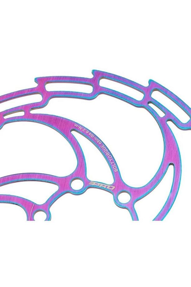 PRO 160 mm Bukalemun Rotor Bisiklet Disk Fren Rotoru 160mm 6 Vida MTB Ultra Hafif Rainbow Rotor - 7