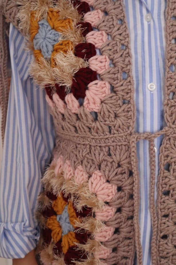 EL ÖRGÜSÜ HIRKA YELEK / MOTİFLİ YELEK HIRKA / HIRKA - 3