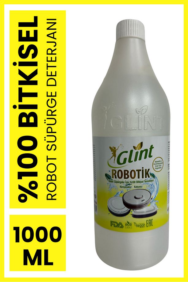 Robotik 1 Litre %100 Bitkisel Akıllı Robot Süpürge Deterjanı Yerli Üretim Temizleyici - 1