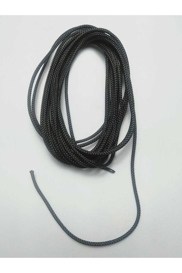 2 mm 3 Meters Thick Cevşen Rope Necklace Cord Amulet Cord Black Color