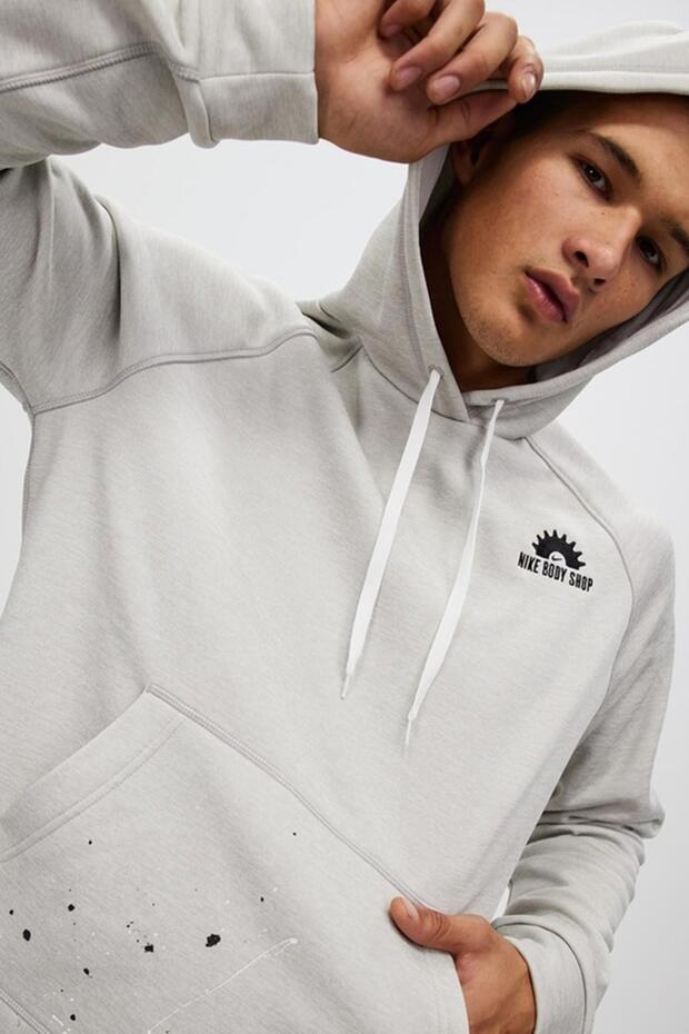 Therma Fit Fleece Polar Top Férfi pulóver belül polár béléssel, krémfehér - 1