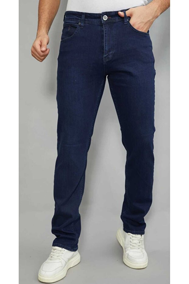 Men's Denim Pants Koyo Laji? Zipper High-Waist Wide-Leg