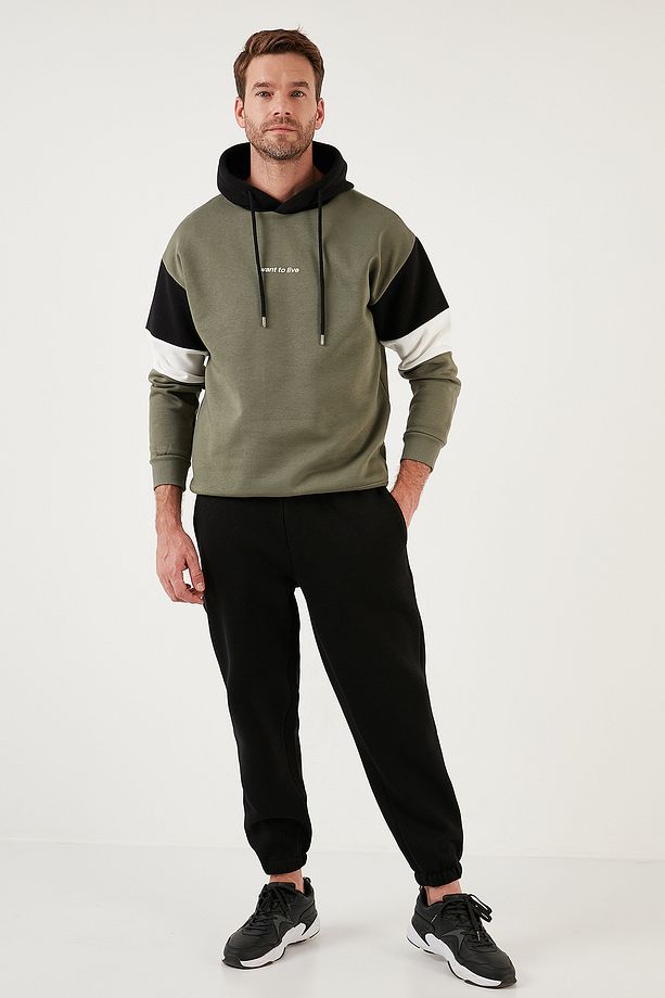 Pamuklu Regular Fit Normal Bel Lastikli Paça Cepli Eşofman Altı Erkek EŞOFMAN ALTI 59080153W - 6