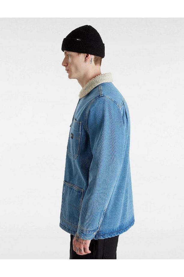 Drill Chore Denim Sherpa Coat - 5