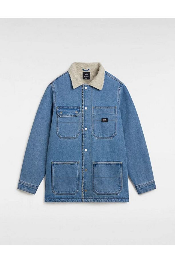 Drill Chore Denim Sherpa Coat - 1