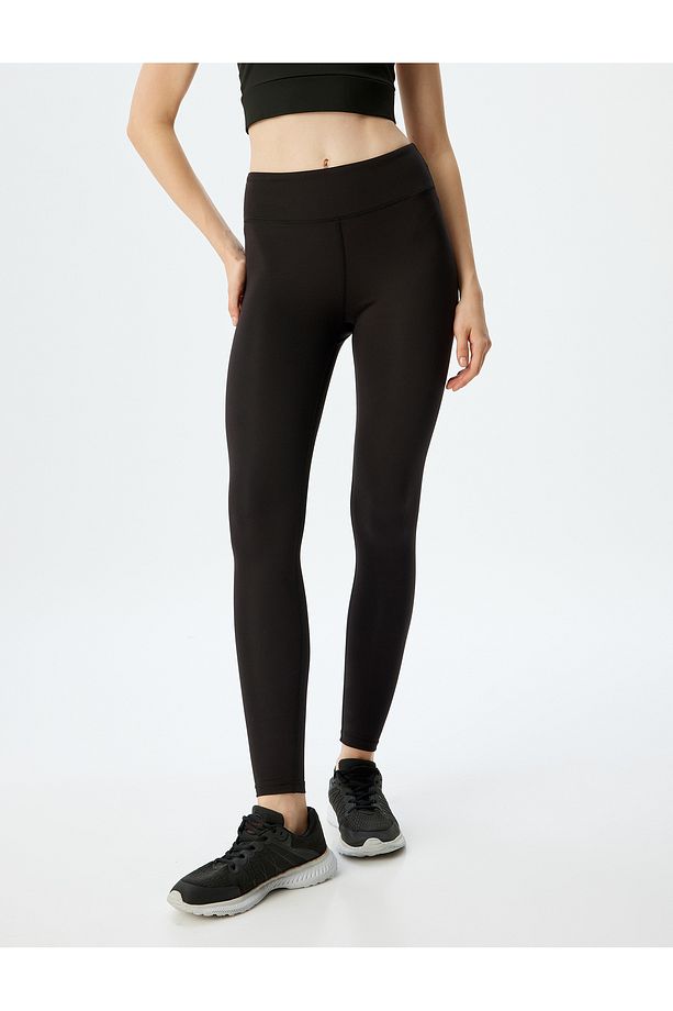 Spor Tayt Yüksek Bel Yumuşak Tuşe Slim Fit - 3