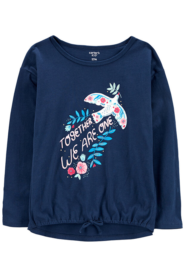 Kız Çocuk Tshirt Lacivert - 1