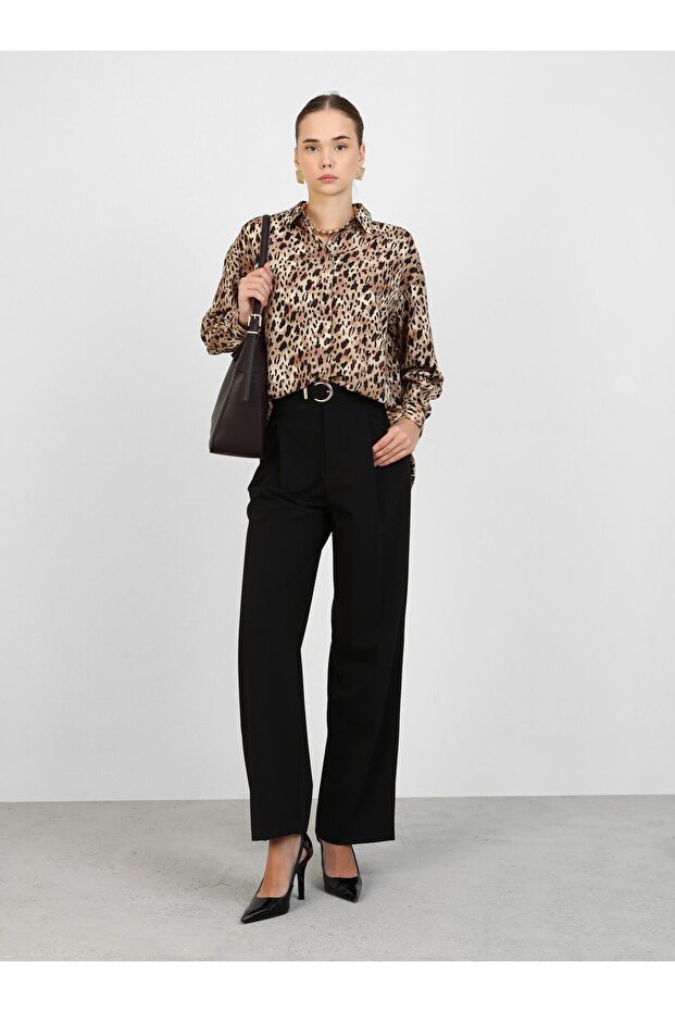Leopar Desenli Gömlek - Refka - 1