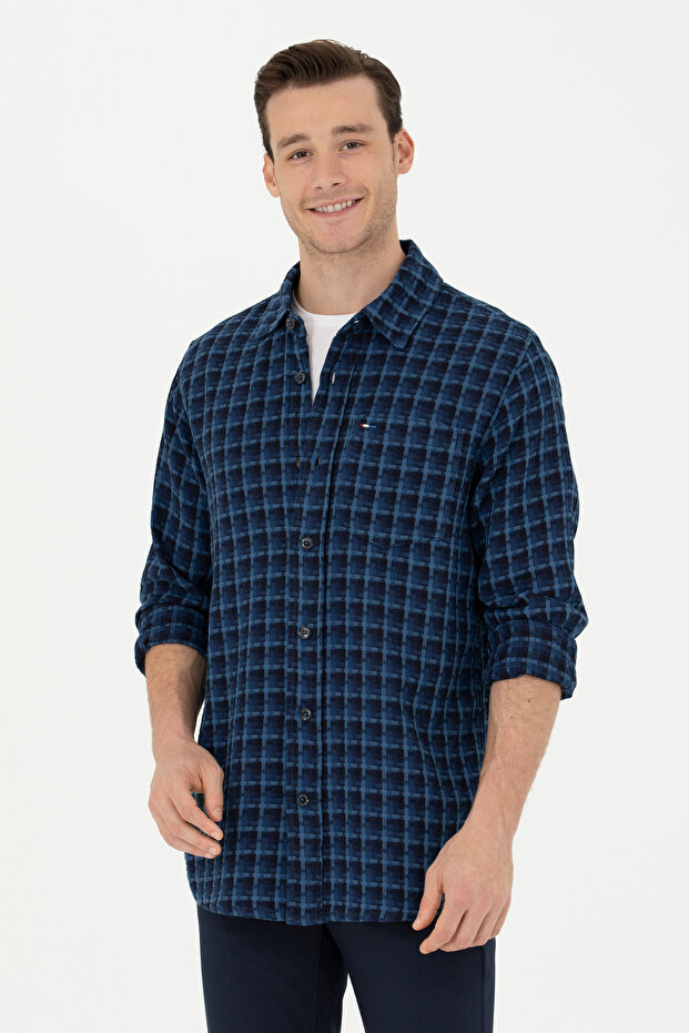 Men's Blue Jean Shirt 50272608 -Dn0022