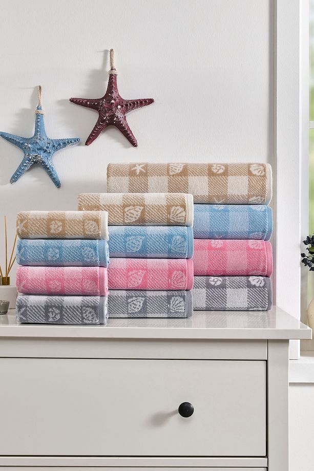 Özdilek Shell Plaid Kadife Banyo Havlusu 90x150 cm - 2