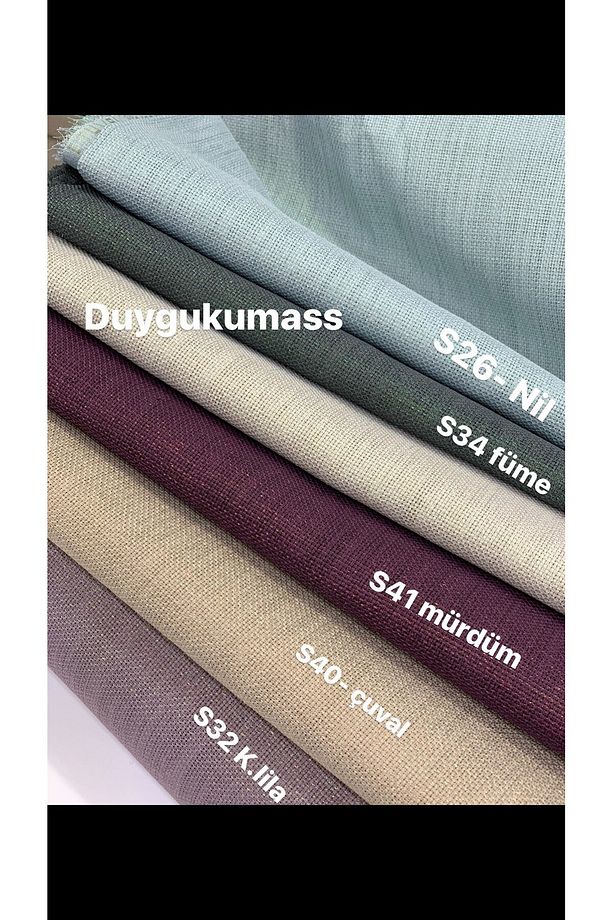 Simli Linen Kumaş - 2