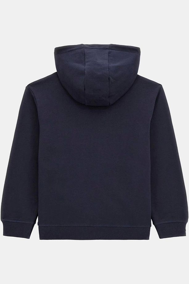 Çocuk Mavi Üçgen Logolu Sweatshirt - 2