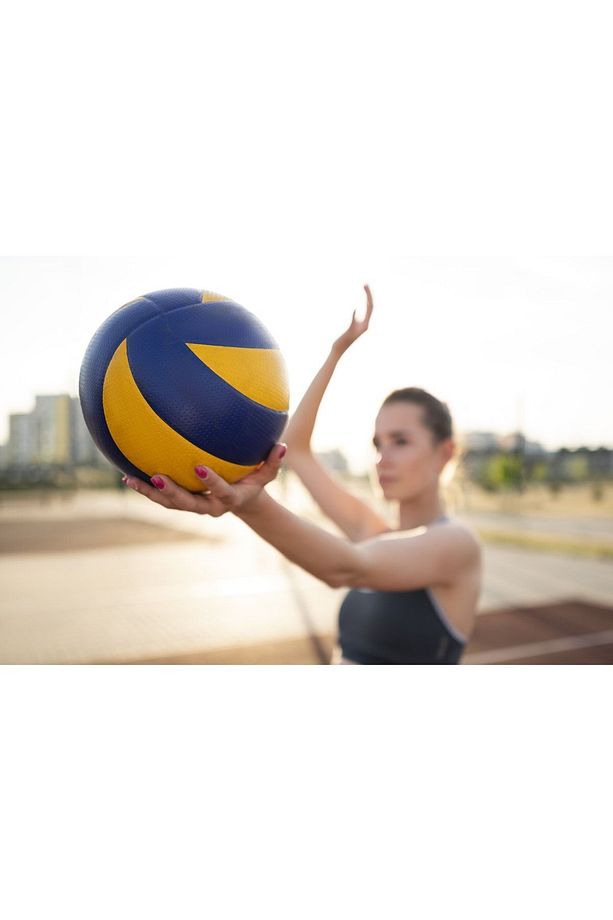 8 Panel Yarı Profesyonel Mikrofiber Yumuşak Dokunuş Kaymaz Yüzey 5 Numara Voleybol Topu - 4