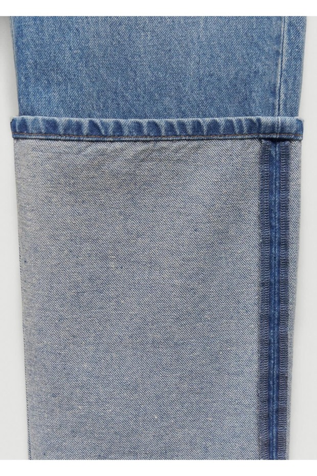 Paçaları kıvrık jean - 7