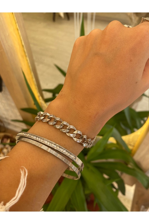 Zincir Model Bileklik (Silver) - 3