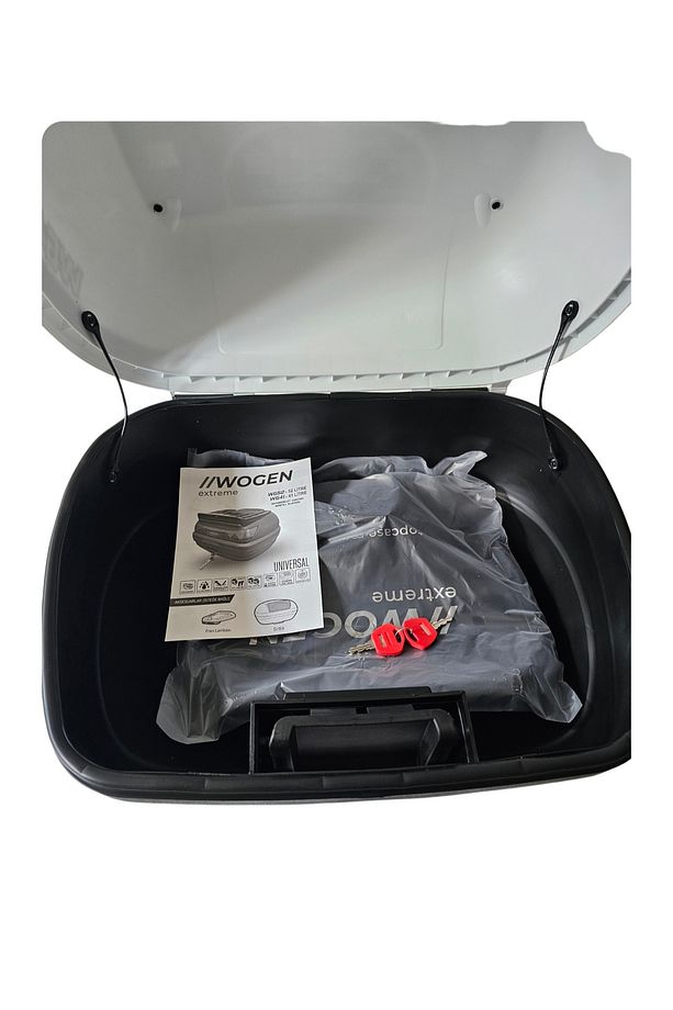 Wg41 Basic 41 Litre Motorsiklet Arka Çantası Beyaz Renk - Sırt Dayamasız Basic Model - - 7