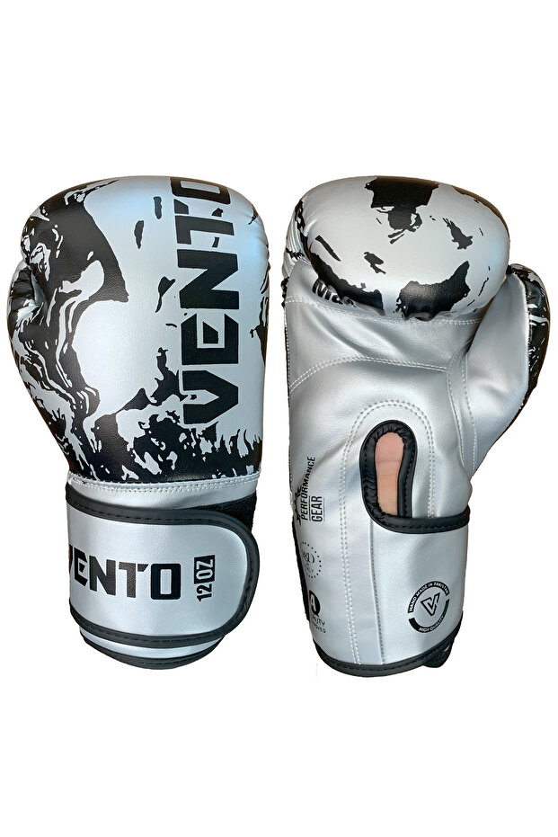 Venum Boks ve Kick-Boks Eldiveni Silver - 5