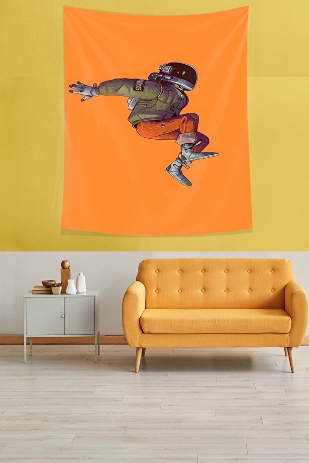 Astronaut Stain Resistant Fabric Wall Cover Wall Carpet Tapestry