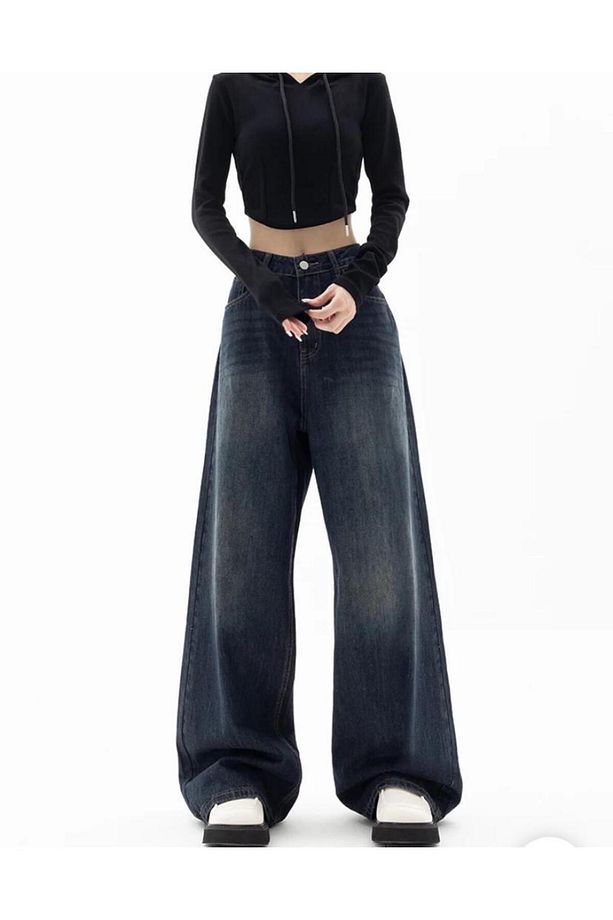 Y2k Retro Unisex Kot Pantolon/stars Jean Pantolon - 5