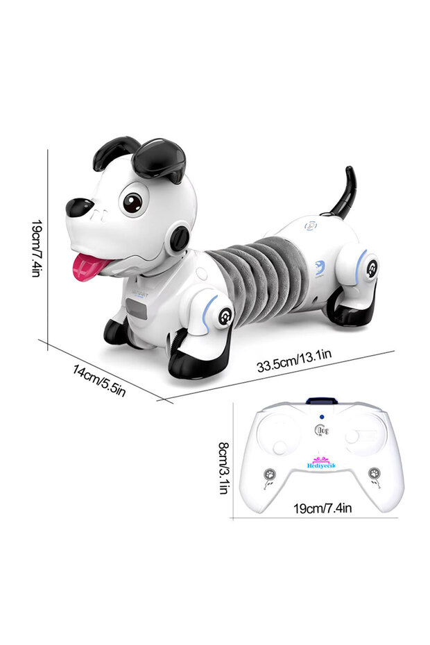 Rc Uzaktan Kumandalı El Sensörlü Uzayan Akıllı Robot Köpek Şarjlı Full Fonksiyon 33 Cm - 9