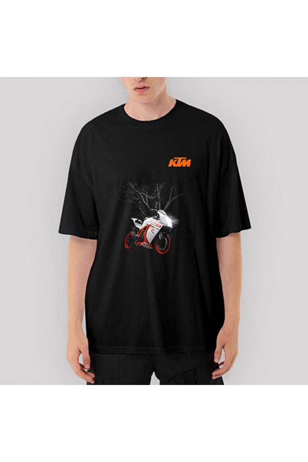 Μαύρο μπλουζάκι KTM motor oversized - 1