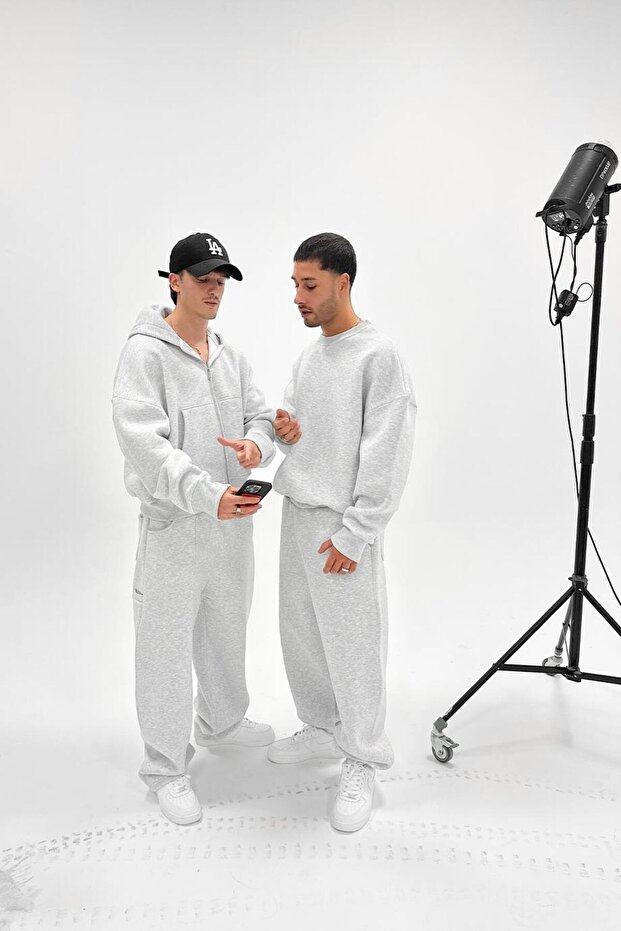 Gri Melanj Cozy Basic Oversize Sweat - 7