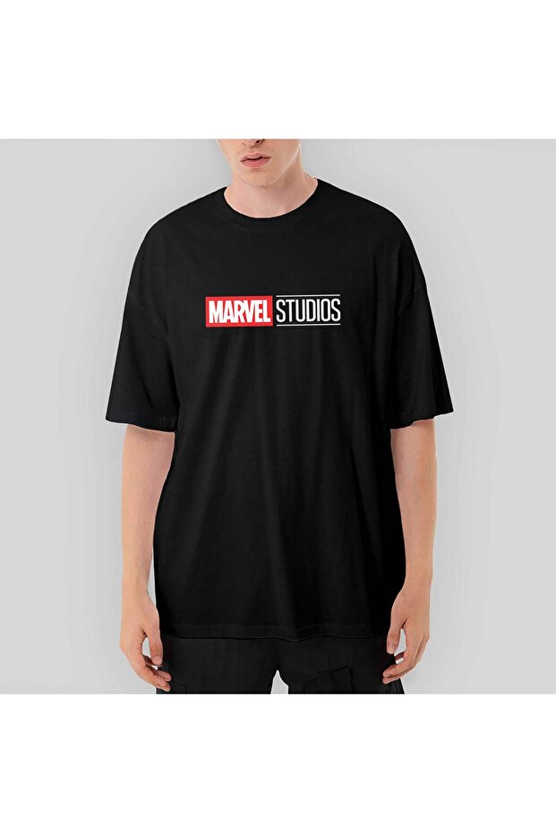 Μαύρο μπλουζάκι Studios Logo 2 oversized - 1