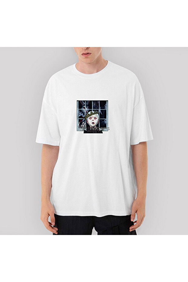 Λευκό μπλουζάκι Korn Hypocrites oversized - 1