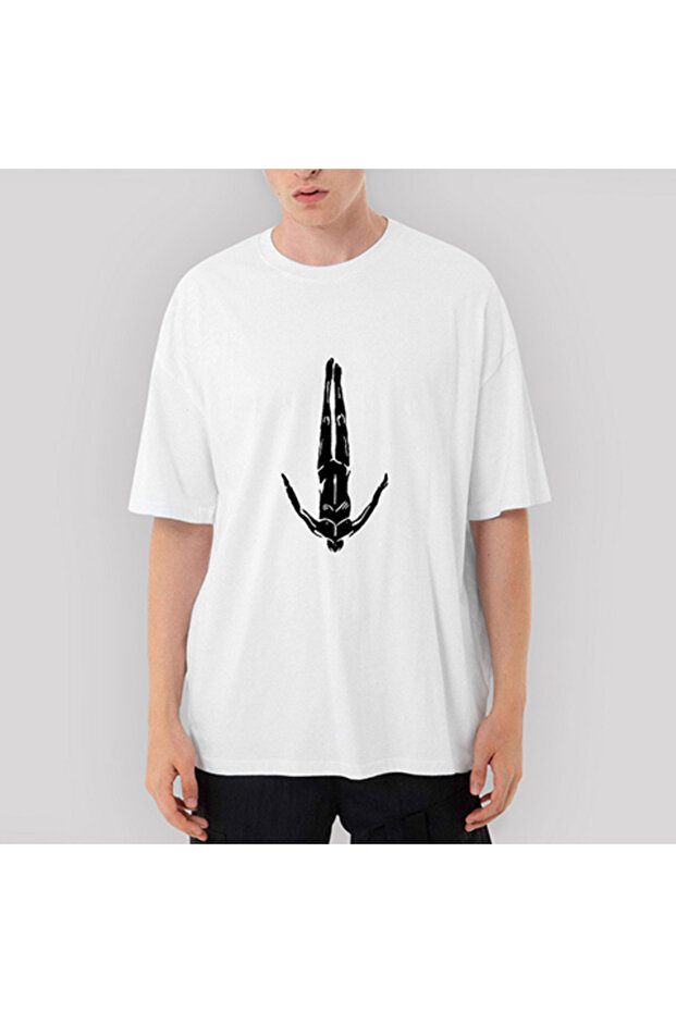 After Life Light Oversize White T-Shirt L
